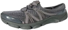Easy Spirit Womens Rich Slip On Sneaker Clogs Dark Silver Multi Fabric ESRICH