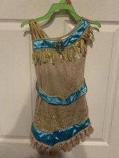 Disney Store Pocahontas Costume Child Size XXS 3 Dress Belt Flaw