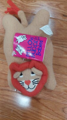 1997 Vintage Pillow Buddies Babies 6'' RORIE Lion Plush Stuffed Toy Crown Crafts