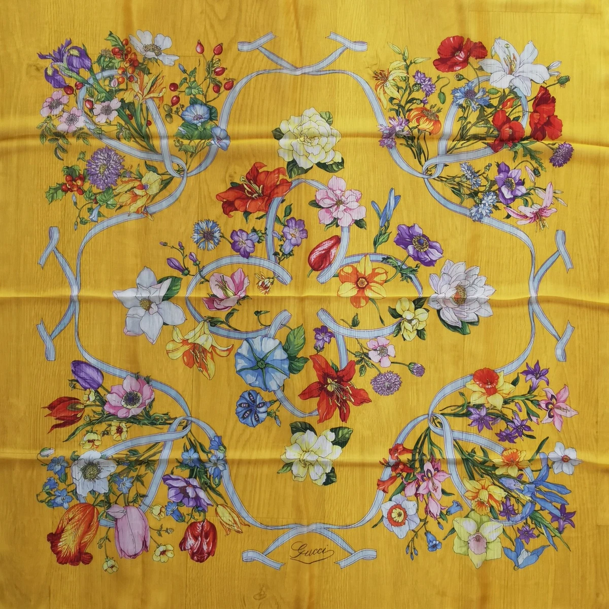 Gucci shop chiffon scarf