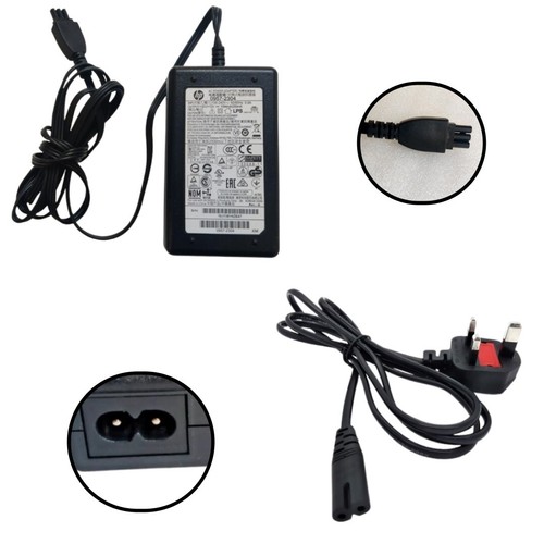 HP 13W 12V 1094mA  AC Power Adapter Charger 0957-2304 With UK Plug For Printers - Afbeelding 1 van 8