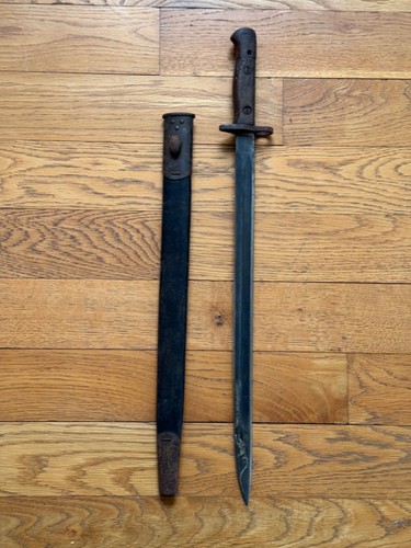 British Wilkinson Model 1907 Bayonet w/ Scabbard - Picture 6 of 18
