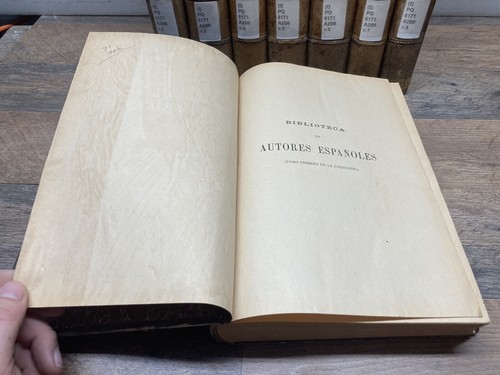 BIBLIOGRAFIA DE AUTORES ESPANOLES TOMO VIII DE LA 8 VOLUMES 1910 HARDBACK - Picture 5 of 15