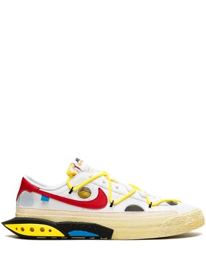 SIZE 12.5 - Off-White x Blazer Low 'White University Red'