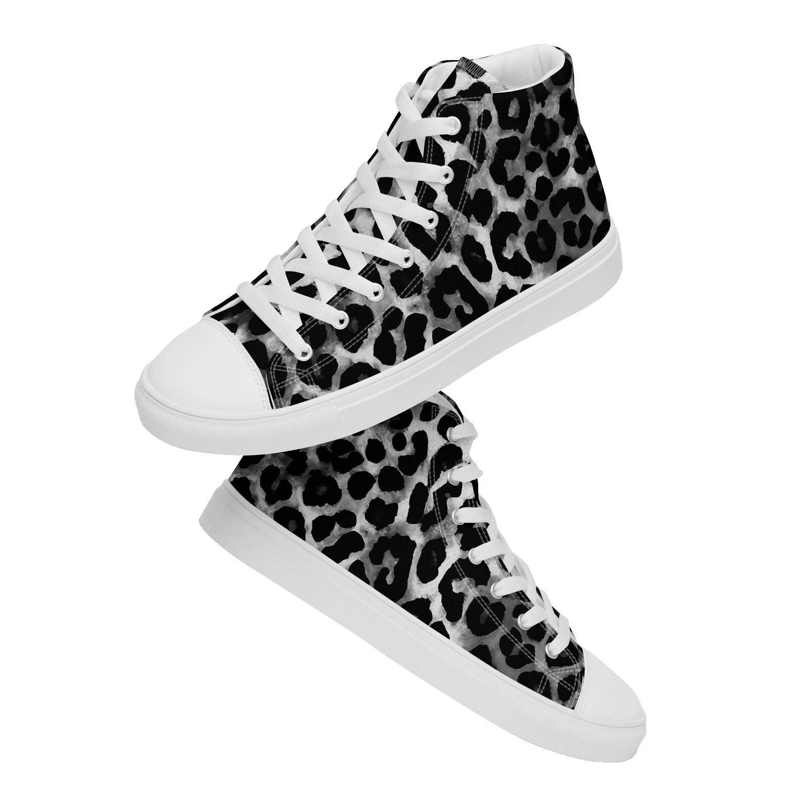 Animal Print Black Comfort Shoes for Women
