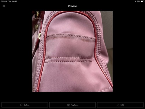CELINE Boogie Antique rose & burgundy color medium 14x8x5 - Picture 9 of 16