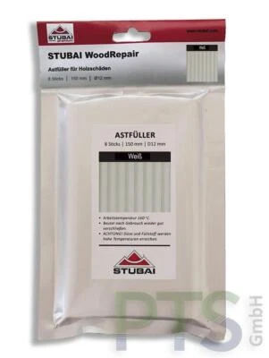 Stubai WoodRepair Astfüller Holzreparatur Holz Kompakt-Beutel 8x Sticks Altweiß