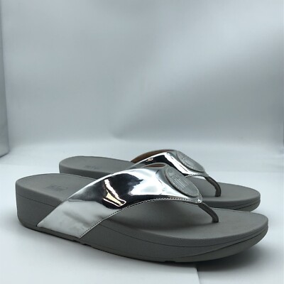 Fitflop Demelza Logo Toe Thongs Chunky Sandals sz 10 | eBay