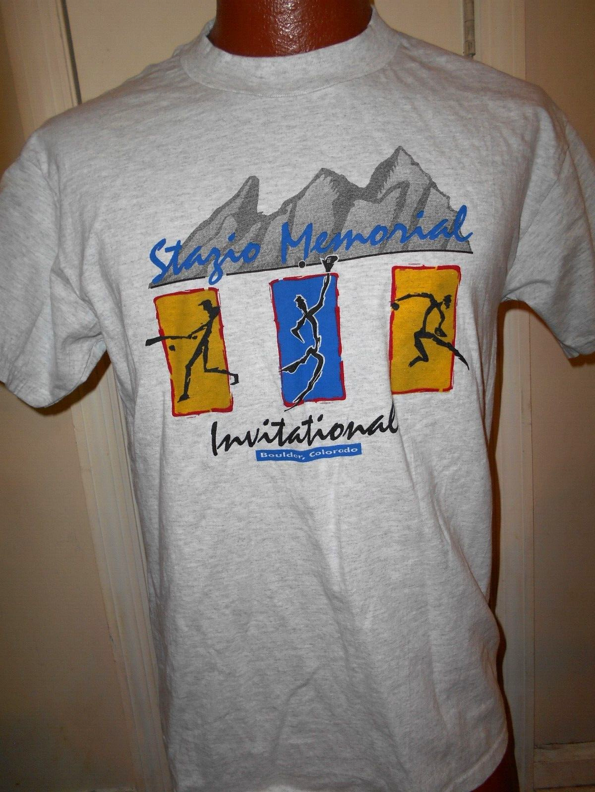 ALTRA T shirt uomo Stazio Memorial Invitational Boulder Colorado grigio medio.