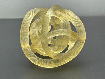 Free Form Glass Rod Knot Sculpture