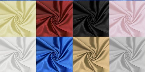 Satin Dress Craft Fabric Plain Luxury Wedding Material 110cm width (44" Inches) - Picture 35 of 36