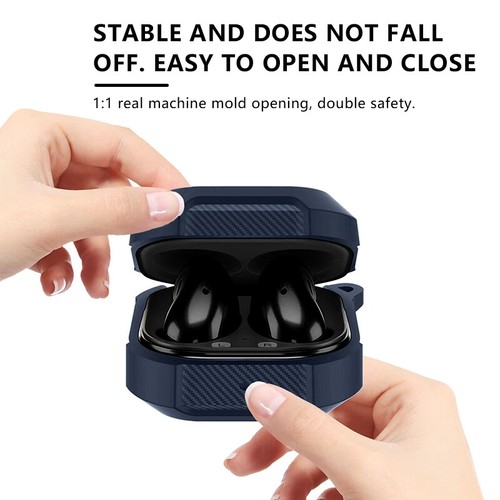 For Samsung Galaxy Buds FE/Buds Pro/Buds 2 Pro Shockproof Cover with Keychain - Picture 9 of 13