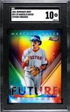 2021 Bowman's Best BFV-39 Marcelo Mayer Future Vibrance SGC 10 GEM MINT