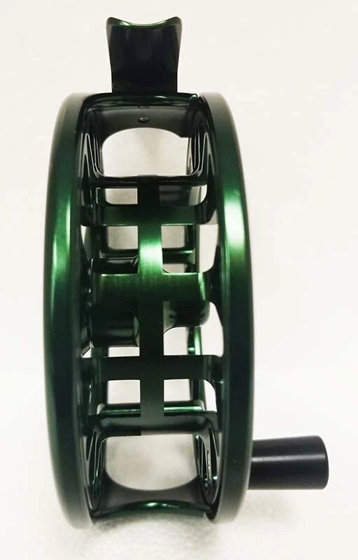 CARRETE GALVAN BROOKIE B 0/1 CLICK FLY VERDE PARA 0 O 1 WT FLY ROD - NUEVO Foto 3 de 4