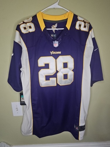 Minnesota Vikings Nike #28 Adrian Peterson On-Field NFL Jersey Purple Sz XL NWT