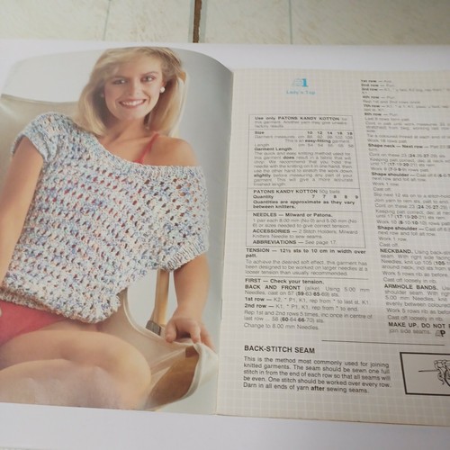 SUMMER STYLE by PATONS Pattern Book 757 VINTAGE - Estate Item - Picture 2 of 12
