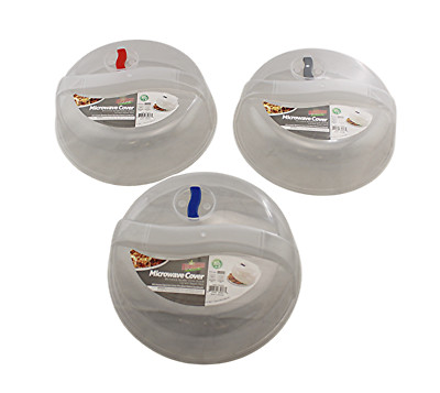 3 Piece Ventilated Microwave Splatter Covers Vented Shield 10.5 Inch Food Grade