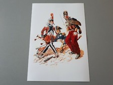 affiche : Le Maréchal Suchet, capitaine aide de camp et trompette du 13ème cuir