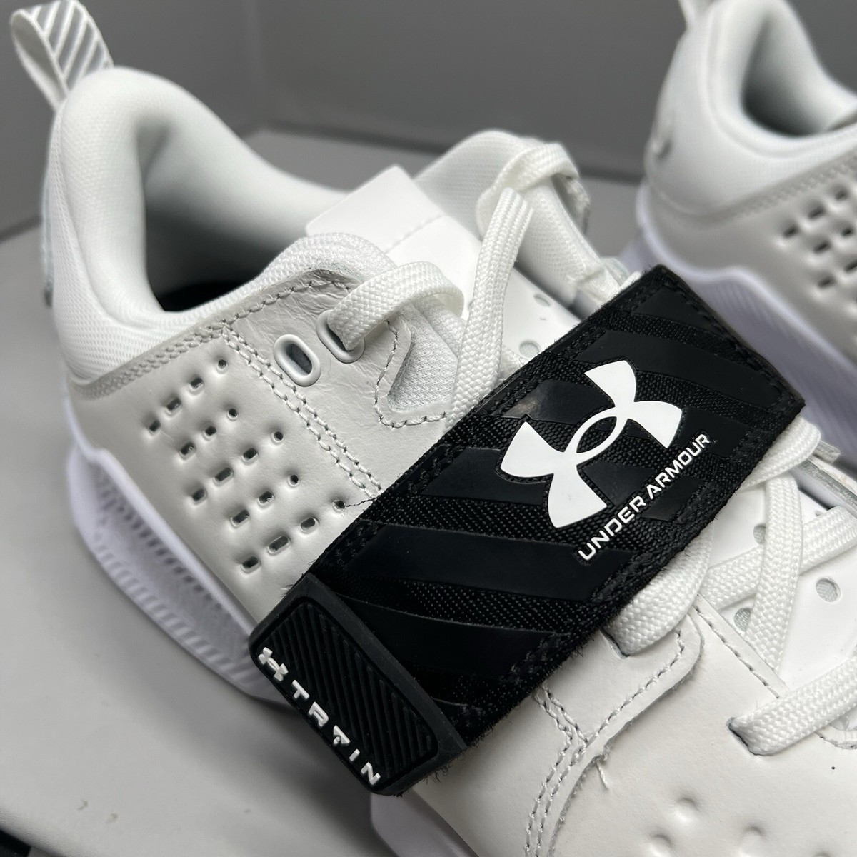 Under Armour UA Reign Lifter Gym Weightlifting Shoe White 
