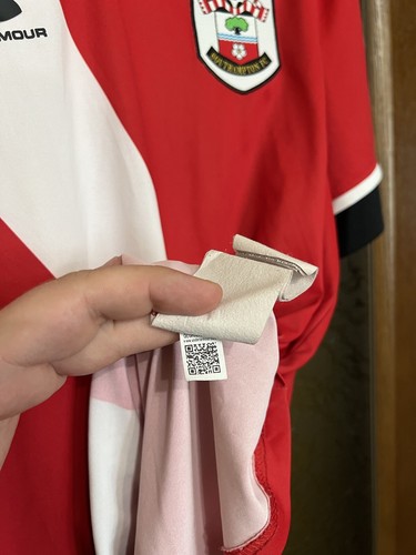 2020/21 Southampton Home Jersey #9 Ings Soccer Shirt Authentic Under Armour Sz M - Picture 9 of 12