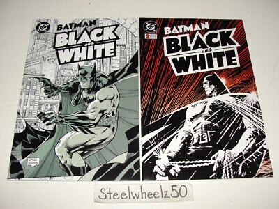 Batman Black And White #1 & 2 Comic Lot DC 1996 Jim Lee