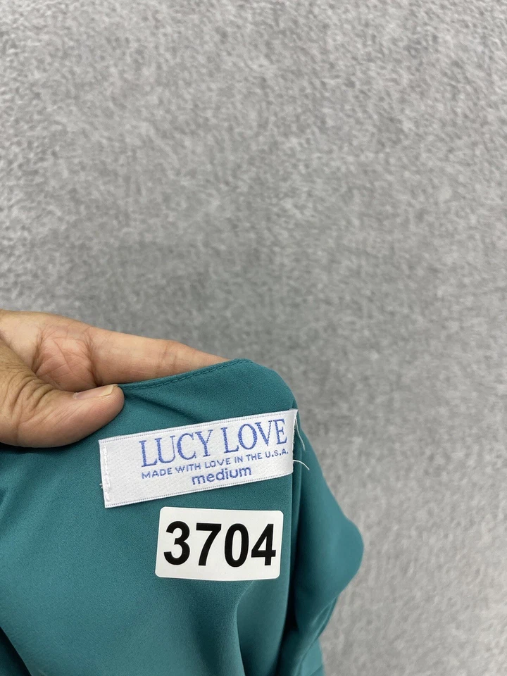 Vestido para mujer Lucy Love trapecio liso aguamarina sin mangas cambio cuello redondo mediano Foto 2 de 4