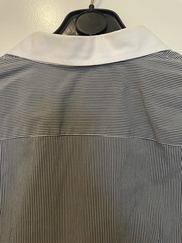 Fred Perry camicia shirt donna woman bianco white blu grigio grey taglia size M - Foto 5 di 10
