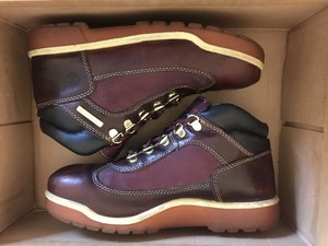 burgundy leather timberland boots