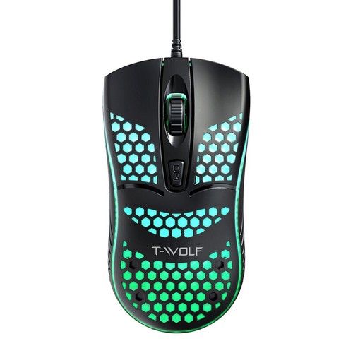 Office Esports Hollow Out Design Gaming Mouse Back Light Wired Cable - Photo 5/15