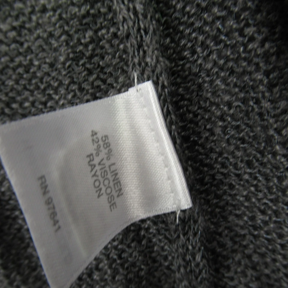 Suéter para mujer Jill manga media larga frente abierto gris exterior Foto 3 de 4