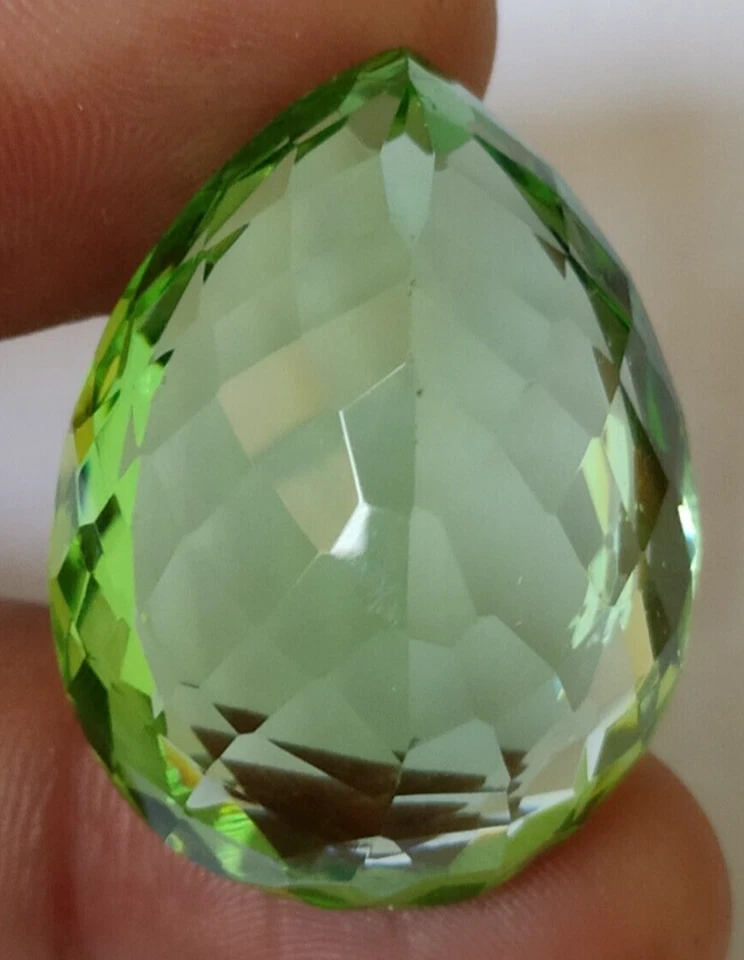 AAA+ 71.90 Ct. Large Green Amethyst Pear Cut Loose Gemstone for Ring & Pendant - Image 4 of 4