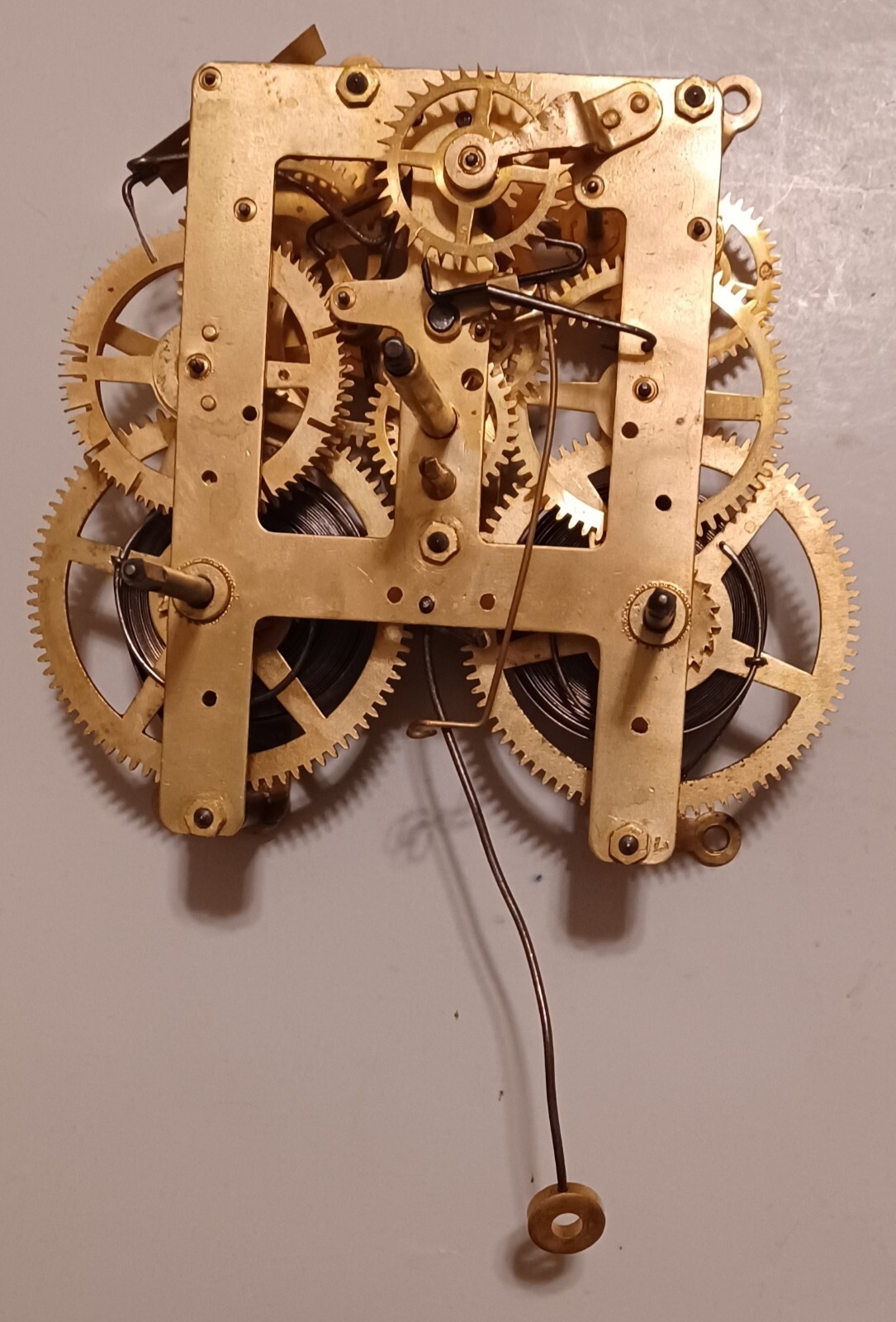 WORKING ANTIQUE VINTAGE WATERBURY REGULATOR SCHOOLHOUSE CLOCK MOVEMENT