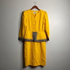 Vintage yellow dress about a size small