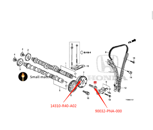 New OEM VVt Variable Valve Timing Actuator For 09-15 Honda Acura 14310-R40-A02 - Picture 8 of 8
