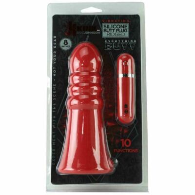 KINK Doc Johnson Everything Butt Ridged Vibrating Silicone Butt Plug 8'' |  eBay
