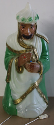 General Foam Plastics Nativity Yard Blow Mold Kneeling Wiseman Magi King