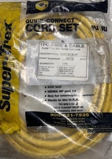 ----NEW-----TPC WIRE & CABLE 84903 M/F EXT SET 3P 12FT REV-H