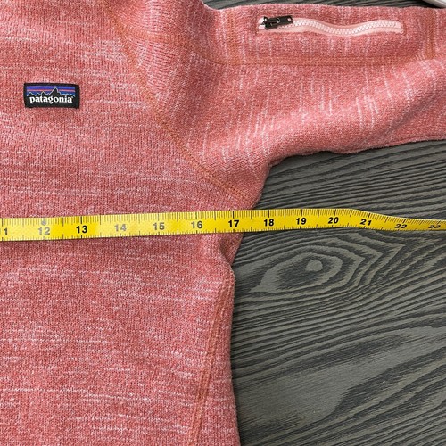 Patagonia Girls XL 14 Quarter Zip Pullover Pink Sweater - Picture 8 of 9