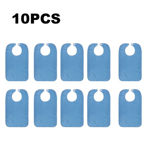 UP 10PCS Adult Bibs, Adult The Eldly Bib Adult Washable Dining Bibs For Elderly - Picture 16 of 17