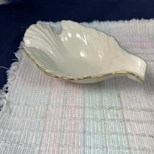 LENOX DOVE Small Candy Nut Cream Dish Bowl Cream Ivory 24k Gold Trim USA