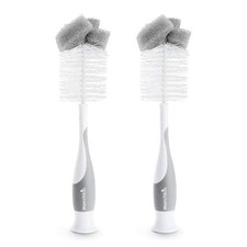 Munchkin 2-In-1 Sponge  Baby Bottle Brushes for Cleaning  Bottle Cleaner Brush