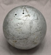 Cast Iron SHOT PUT Ball Silver 9lb/4kg 