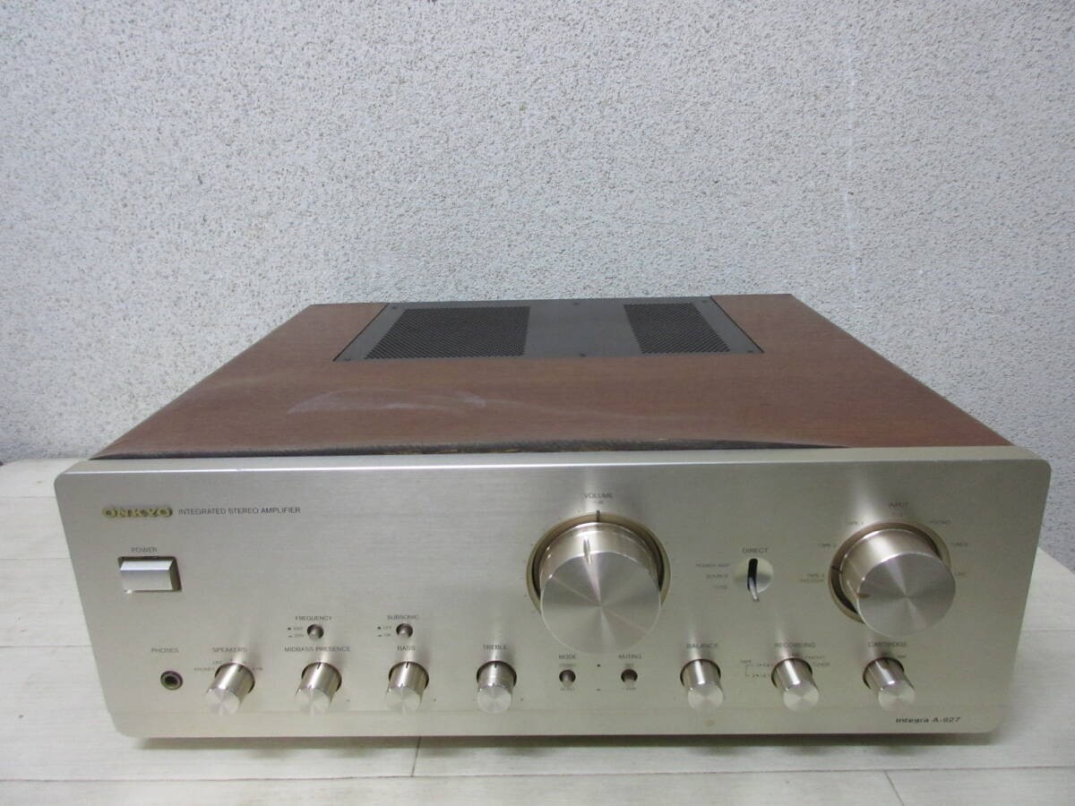 ONKYO オンキョー アンプ　A-927 Onkyo A-927 Integra Amplifier Voltage JAPAN 100V Working