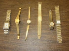 Lot 6 Vintage Ladies Watches, Benrus, Seiko, Citizen, Elgin, Pulsar, 3 Working
