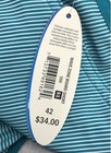 Wave Zone Men's Board Shorts Teal White Striped Colorblock Stretch Sz 42 NWT — photo 4