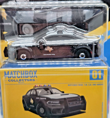 2026 Matchbox 2023 Dodge Charger Pursuit #1 Black STATE TROOPER