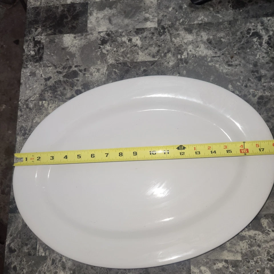 FARBERWARE SIMPLICITY PLATINUM 4207 PORCELANA 14" PLATO OVALADO PARA SERVIR Foto 4 de 4