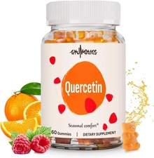 Quercetin 500mg Kids Gummies Bromelain, Vitamin C & D3, Stinging Nettle, Vegan 