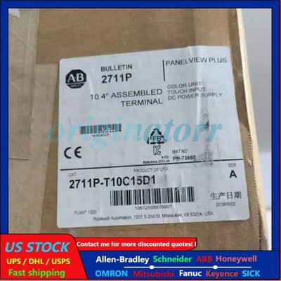 2711P-T10C15D1 AB REV. E PanelView Plus 1000 Touch Terminal NEW US Free Tax