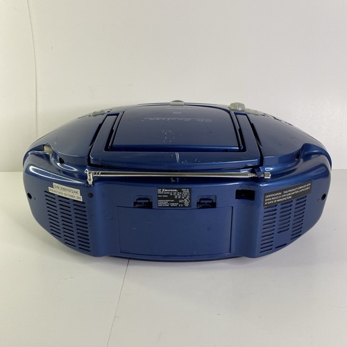 Emerson PD6528BL CD Cruiser Boombox CD Cassette Radio Blue Silver Tested Read - Picture 7 of 12